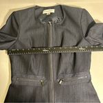 Calvin Klein Calvin Klein Peplum Zip Up Blazer Jacket Deep Blue Photo 2