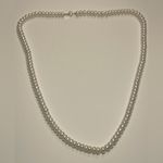 10k Yellow Gold genuine Pearl Necklace signed MP 20” Photo 3