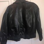 Wild Fable Black Leather Bomber Jacket Photo 0