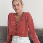 Urban Outfitters UO Maura Chenille Cropped Cardigan  Photo 0