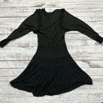 ZARA knit drop waist metallic stripe dress size small Photo 2