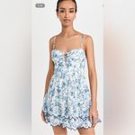 Alice + Olivia  Daisy Tiered Ruffle Mini Dress Je Ladore Spring Sky Sz‎ 14 $395 Photo 2
