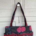 Matilda Jane  Heartstrings Tote Black Pink Floral Purse Photo 4