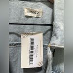 Mono B Light Wash Distressed Denim Jacket NWT Blue Size M Photo 5