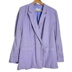 Thakoon Lilac Linen Blazer Purple Size 8 Photo 6