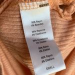 Urban Outfitters  Peach Ribbed Lace Up Side Cropped Tank Top Photo 3