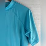 Lands' End XXL Women's Rashguard Top in Turquoise Blue Photo 3