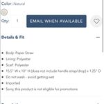 Draper James  straw bag Photo 5