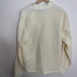 Adidas Button Down Cardigan With Logo Cream Cream White IP3761 Womens Small Photo 13
