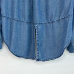 Velvet Heart  Blue Tencel Denim Shirt Small Long Sleeve Photo 2