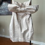 House Of CB HOUSE‎ OF CB 'Ariella' Ivory Satin Crystal Embellished Bow Dress NWOT size S Photo 2
