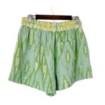 Aerie Jaquard Green Yellow Lounge Shorts Size Large New Photo 2