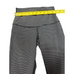 Lululemon Wunder Under Crop Mesh Stripe Leggings | Size 6 (Est.) Photo 2
