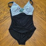 Eomenie One Piece Swimsuits Tummy Control Ruched Push Up Tie Back nwt White Photo 4