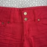 Charlotte Russe Coral Mid-Rise Denim Shorts Photo 1