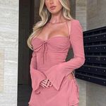 House Of CB Baby Pink Mini Dress Photo 1