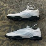 Adidas  Z-Traxion White 7 Light Blue Spiked Golf Shoes Women's 10 Photo 5