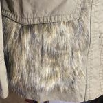 Anthropologie  Utility Jacket Fur-trimmed Parka Jacket Moss Green
Size XXS Photo 4