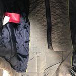 EXPRESS  Shiny taupe ski type jacket pea coat women’s‎ size M Photo 6