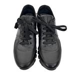 Prada Black Leather Sneakers Sz 41 Photo 3