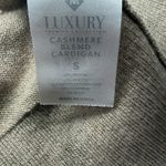 Members Mark Cashmere & Wool Blend Open Cardigan Beige Size Small. Toasted Heather. Photo 5