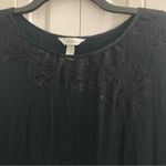Soma Womens Black Lace Tunic Top Shirt L Rayon Spandex Size L Photo 6
