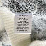 Hooked Up New Zebra Striped Fuzzy Knit Crewneck Sweater White Black Photo 14