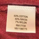 Merona  cardigan sweater large wine color with sequins on shoulders button up Photo 6