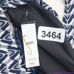 NEW Seea Free People Seea Georgia Surf Top navy mini chevron, S Blue Photo 7