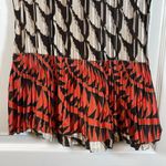 Dress Barn Womens  Brown Tan Pleated Sleeveless V-Neck Blouse Size Large EUC #4721 Photo 3