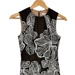 Dress the Population size XS Black Cream Floral Embroidered Dress Sleeveless Photo 1