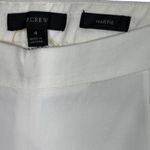 J.Crew Martie Crop Bi Stretch Pullon Ankle Dress Pant Trousers Side Zip 4 White Photo 8