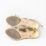 Marc Fisher Nala3 Gold Metallic Sparkle Open Toe Sandals High Heels Shoes Gold 6 Photo 3