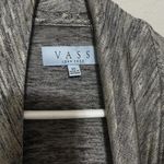 Joan Vass  Gold Metallic Cardigan Womens Open Front Knit Plus Size XL Photo 2