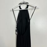 Mac Duggal Crystal Halter Jersey Gown in Black Size US 0 NWT Photo 10