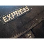 EXPRESS  Skinny Pants Trousers Black size 2 Mid Rise Zippers Moto Y2K 90s Stretch Photo 2