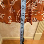 ZARA  brown white bandana tank sleeveless blouse open back Sz S Photo 7