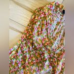 Talbots cotton sleeveless floral fitted blouse with self tie belt size 12P Photo 6