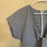 Hutch  Size Medium Gingham Romper Shorts Blue White‎ Checkered Anthropologie Photo 3