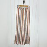 Show Me Your Mumu Edison Pants S Wide Flare Leg Multicolor Striped Flowy Trouser Photo 6