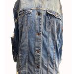 EXPRESS Jeans Women's Blue Floral Jean Jacket Size XS SKU 6311 Photo 0