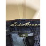 Eddie Bauer  Curvy Fit Trouser Leg Dark Wash Denim Jeans Women's Size 12 Photo 3