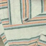 Southern Spirit Striped Beach Vacation Comfy Hoodie Poncho Sweatshirt Size S White Photo 2