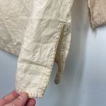 Ralph Lauren Lauren  Linen Boho Peasant Top V Neck Embroidered size Large Photo 9