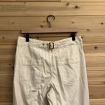 Pilcro  Anthropologie Size 29 (8) Pleated High Rise Wide Leg White Jeans Photo 6