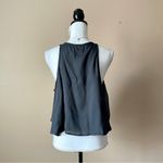 Hollister  | Charcoal Gray Studded Tiered Cropped Tank Top Sz M Photo 3