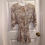 VICI Aura Brown and White Romper Photo 1