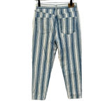 American Eagle ‎ Retro Indigo Stripe High Waist Mom Jean - 6 Photo 1