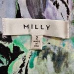 Milly  Womens Kayla Painterly Floral Print‎ Pleated A Line Mini Skirt 2 Photo 4