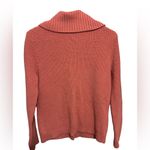 Kate Hill  pink button down Funnel Neck Waffle Knit cardigan measurements in pic Photo 2